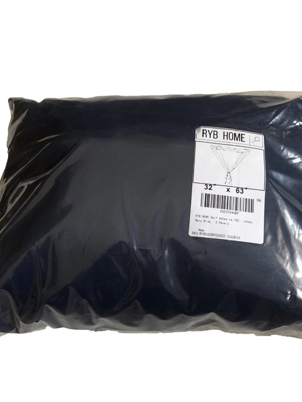 RYB HOME Blackout Navy Blue Living Room Bedroom 2 Panels Curtains 32” X 63”